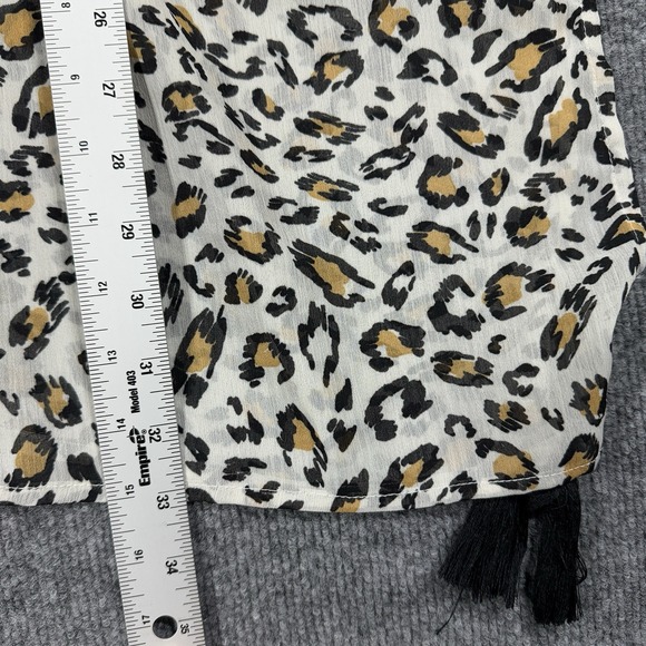 Palisades Beach Club Animal Print Scoop Neck Swim Cover-Up Top Size XL Feline - Picture 7 of 10